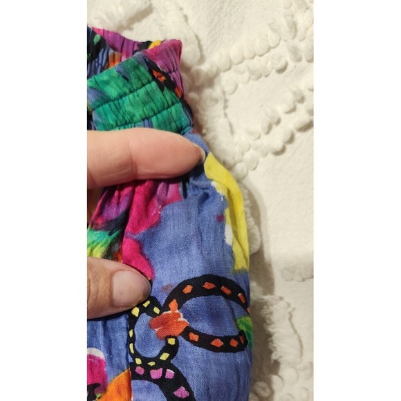 Vintage More Boom Womens Floral Midi Skirt‎ Size 14 Multicolor Pull On Boho Full - Picture 5 of 10